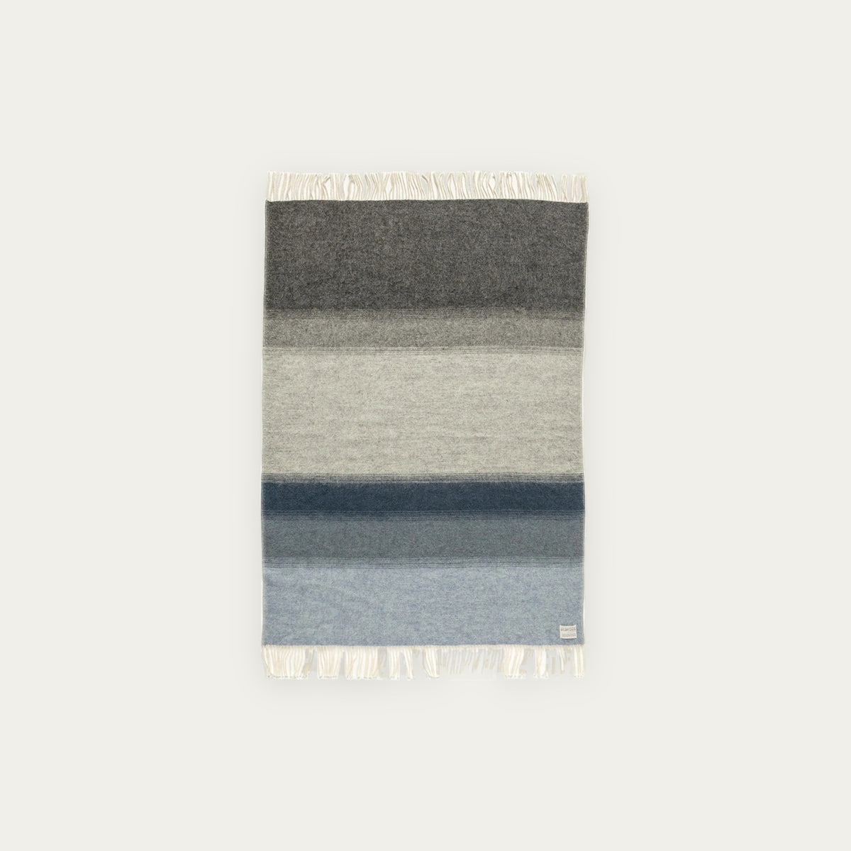 Ægissíða Wool Blanket - Grey/Blue (1052)