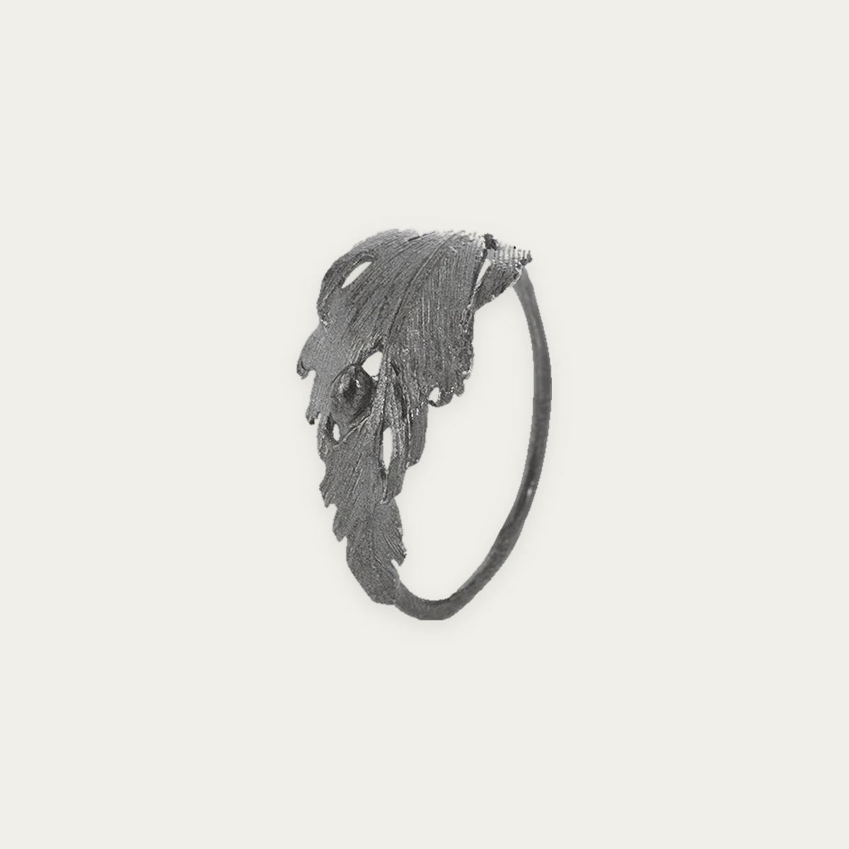 Aurum Falcon Oxidized Silver Ring (Falcon 402 OX)