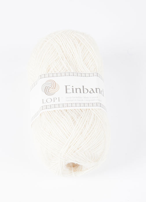 Icelandic sweaters and products - Einband 0851 Wool Yarn - White Einband Wool Yarn - NordicStore