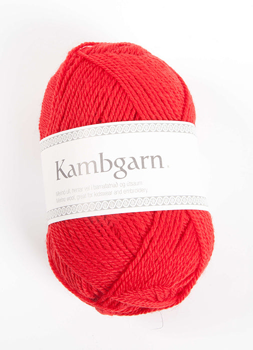 Icelandic sweaters and products - Kambgarn - 0917 Tomato Kambgarn Wool Yarn - NordicStore