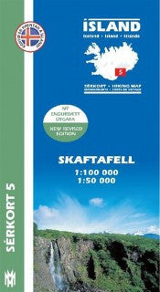 Icelandic sweaters and products - Hiking Map 5 - Skaftafell - 1:100.000 Maps - NordicStore