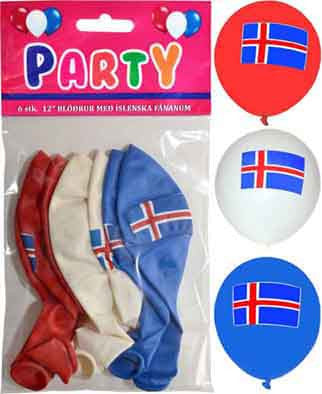 Icelandic sweaters and products - Icelandic balloons Fánavörur - NordicStore