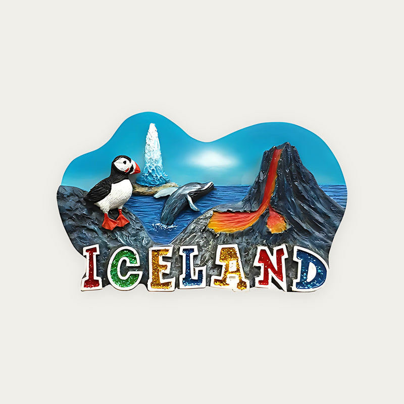 Magnet ICELAND Glitter