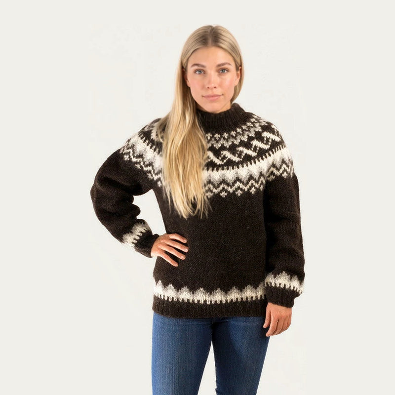 Traditional Wool Pullover Black