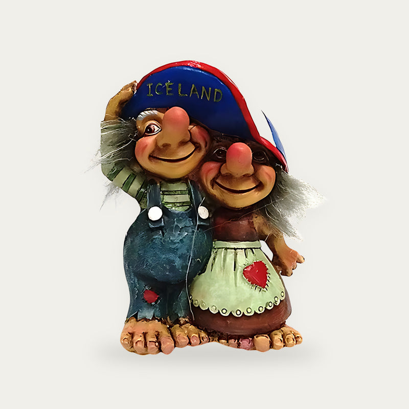 Troll with cap Iceland 9 cm