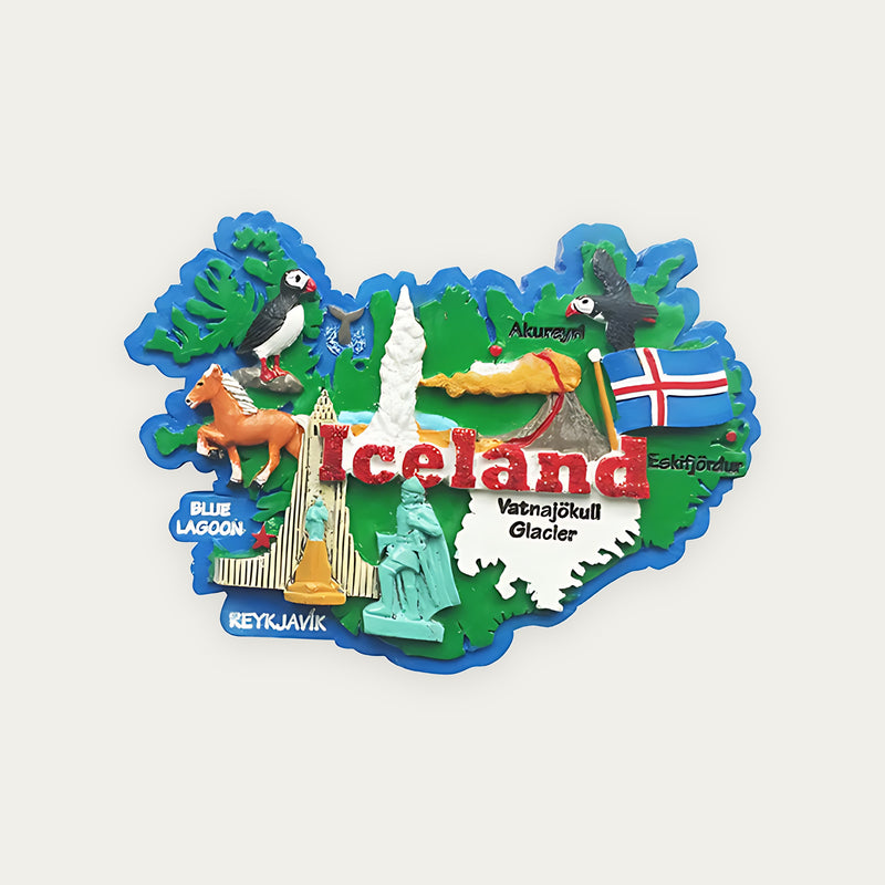 Magnet Poly ICELAND map