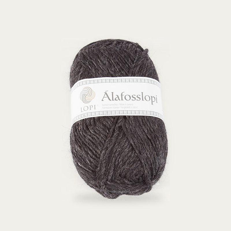 Alafoss Lopi 0005 - black heather