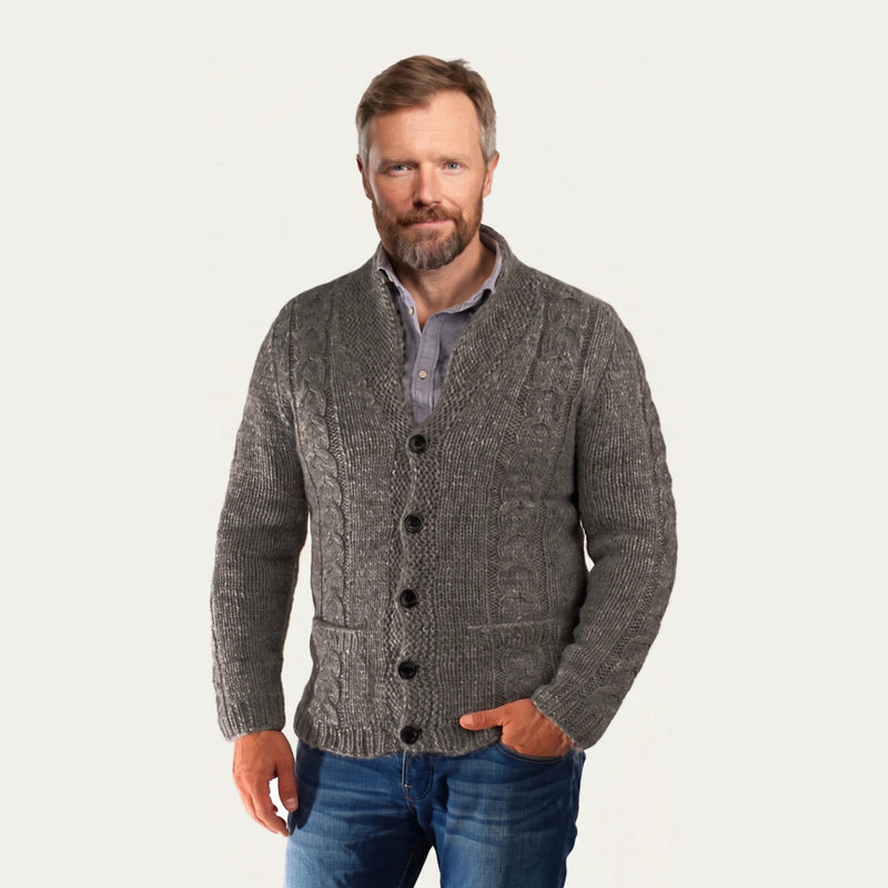 Bjarni Wool Cardigan Grey