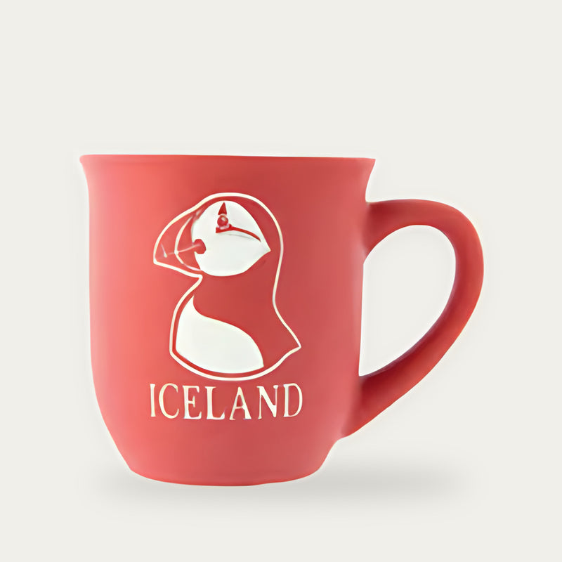 Mug Jazz Puffin silhouette Red