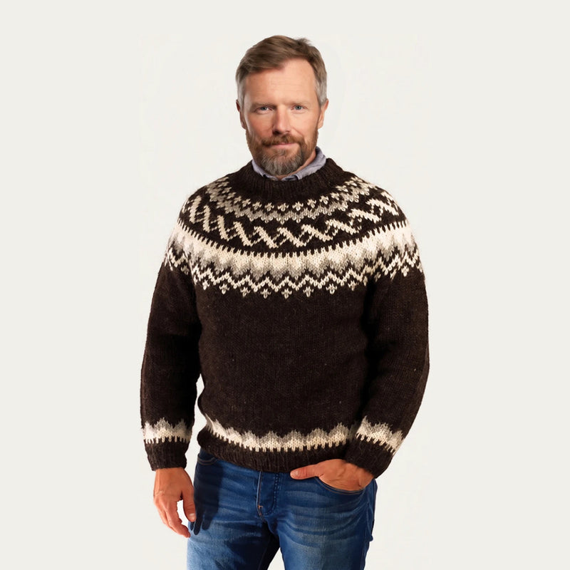 Traditional Wool Pullover Black