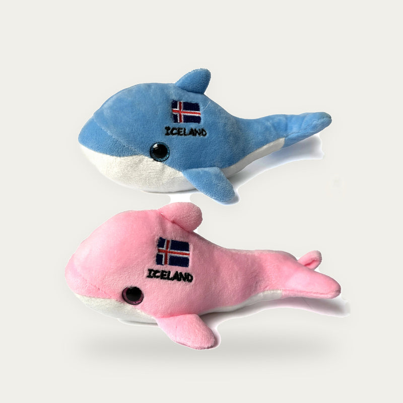 Whale Pink/Blue 22 cm Sort.