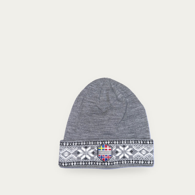 Frost knitted hat Fair Isle, Scandinavia