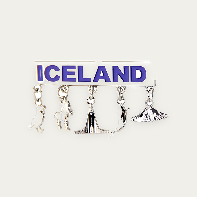Magnet w. charms ICELAND
