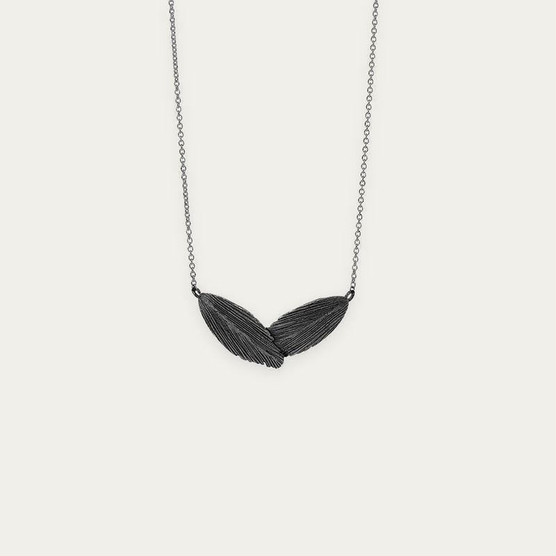 Raven Oxidized Silver Necklace (Raven 211 OX)