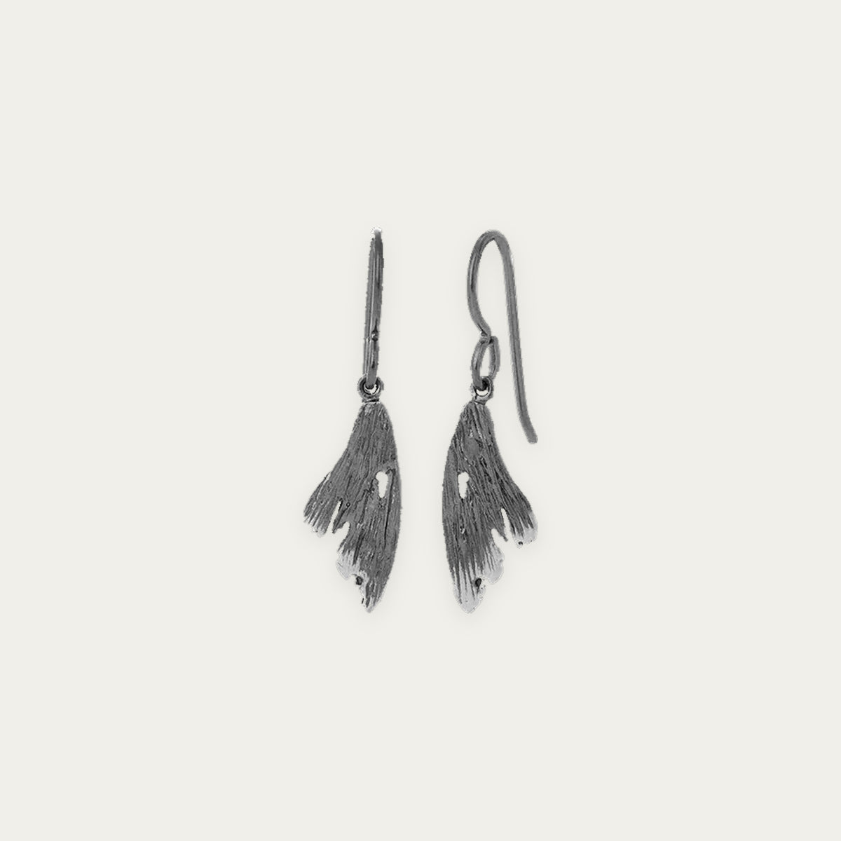 LAX EARRINGS oxidized silver