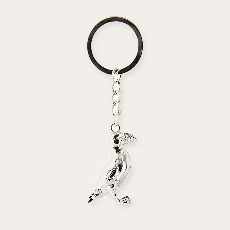 Keyring Puffin 3d metal