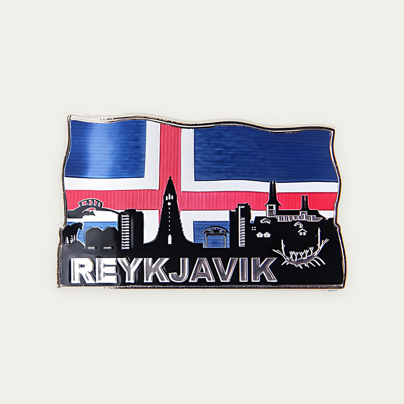 Magnet Flag Skyline Reykjavik