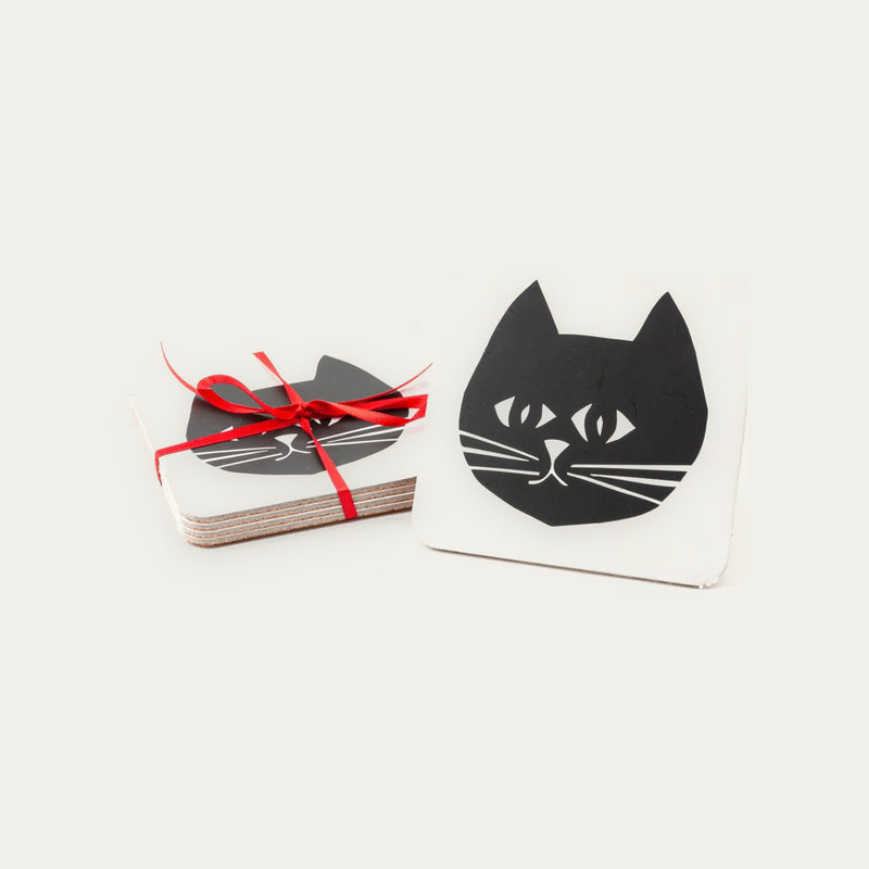 Yule Cat Coster (4 pack)