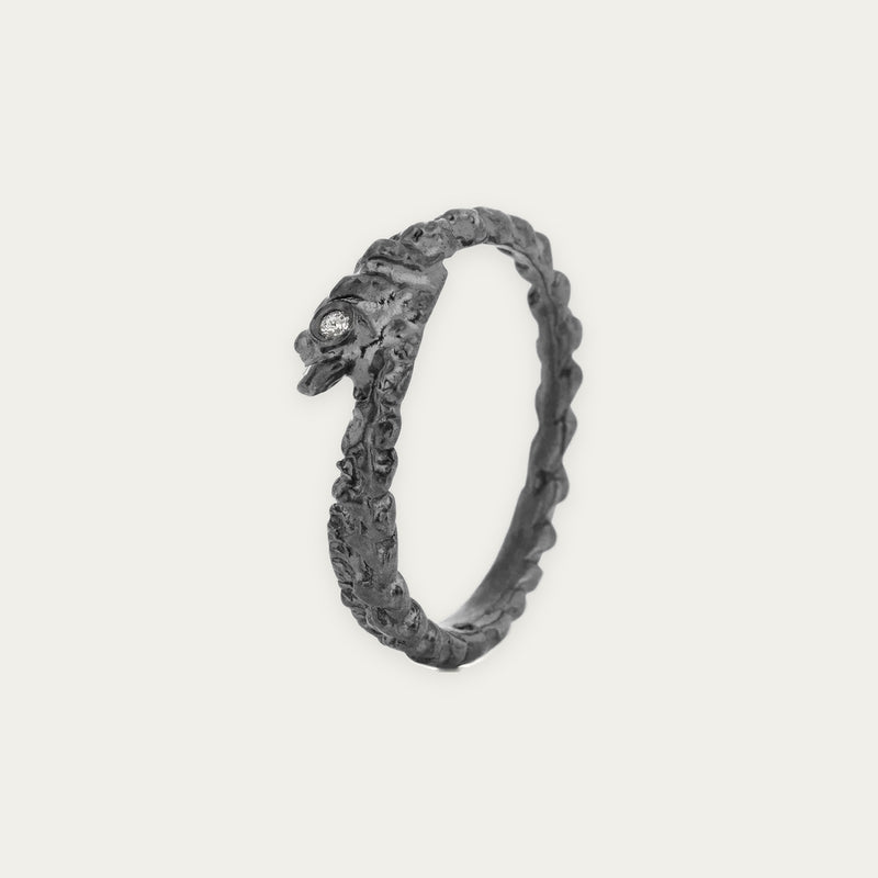 ASTERIAS RING oxidized silver (419 OX)
