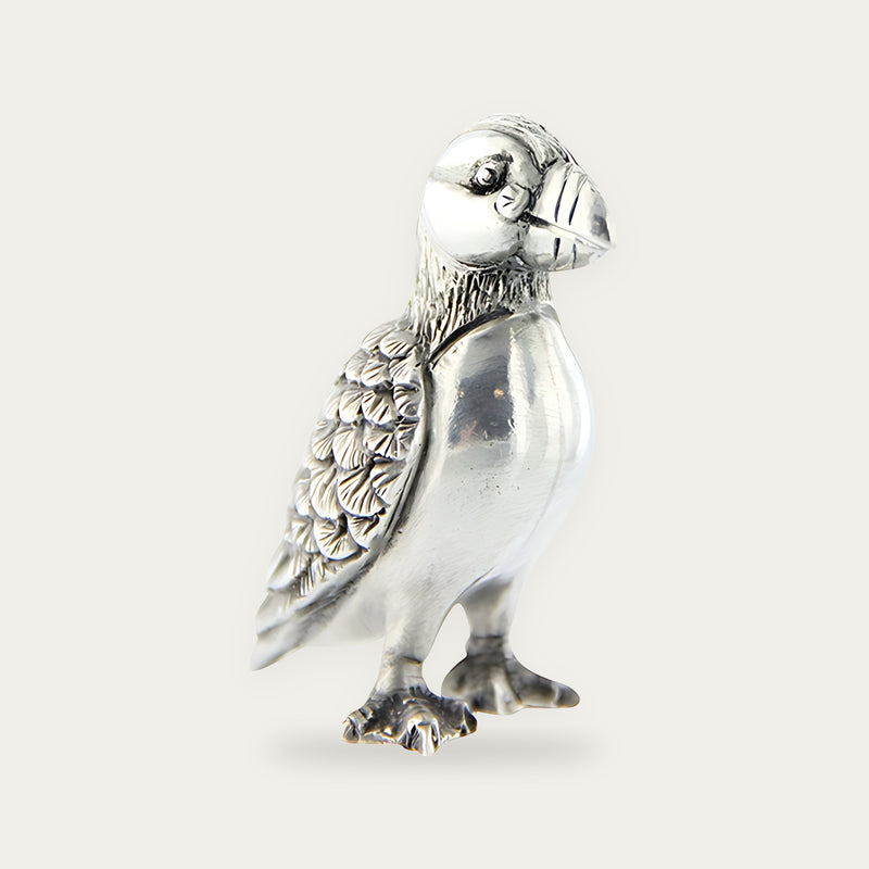 Figurine pewter puffin 5cm