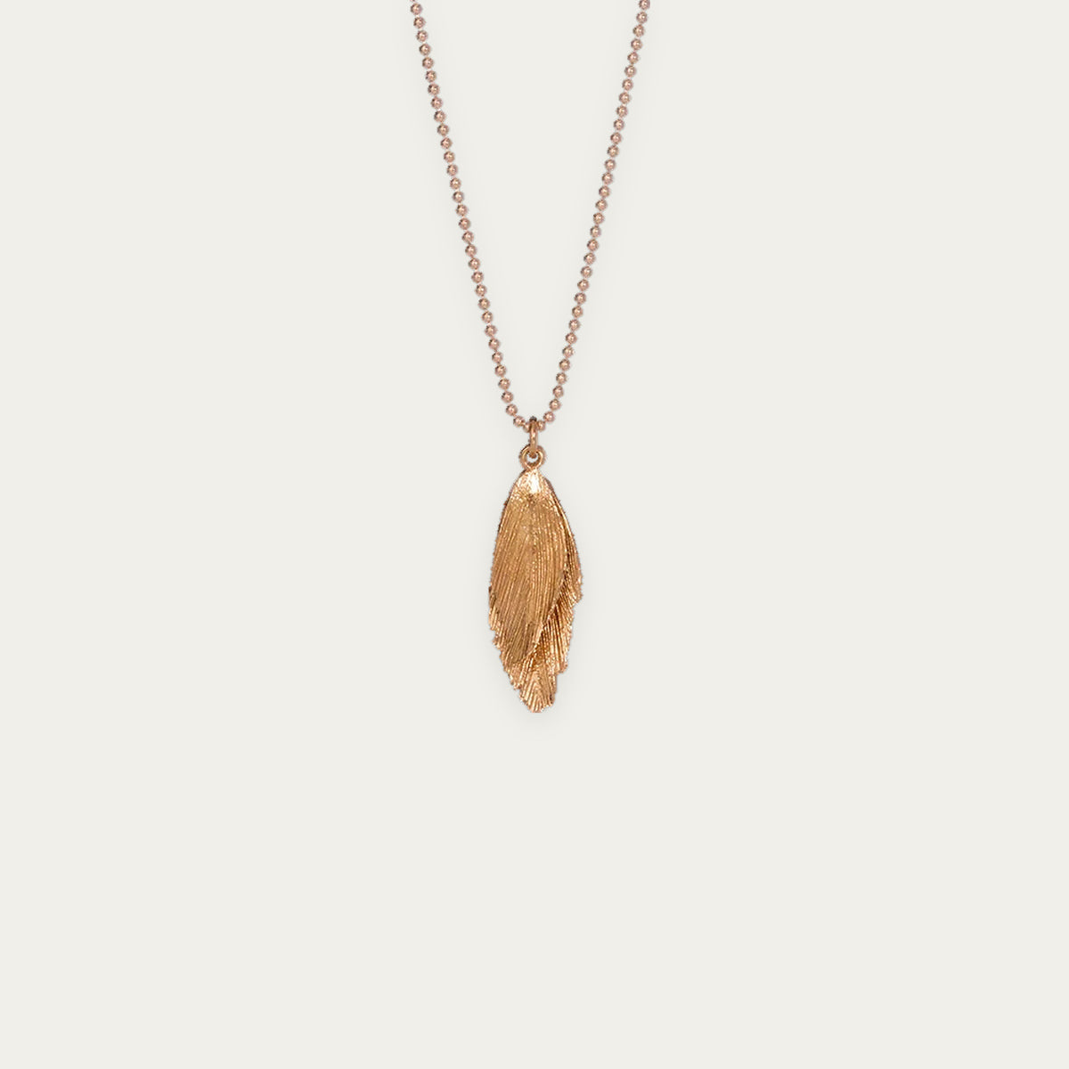 RAVEN NECKLACE red gold plated