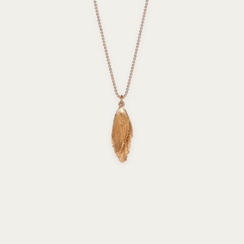 RAVEN NECKLACE red gold plated