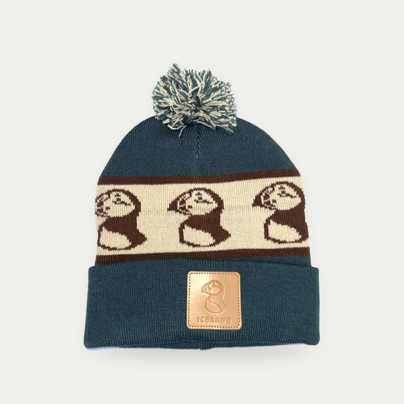 Frost knitted hat w.Puffin pattern
