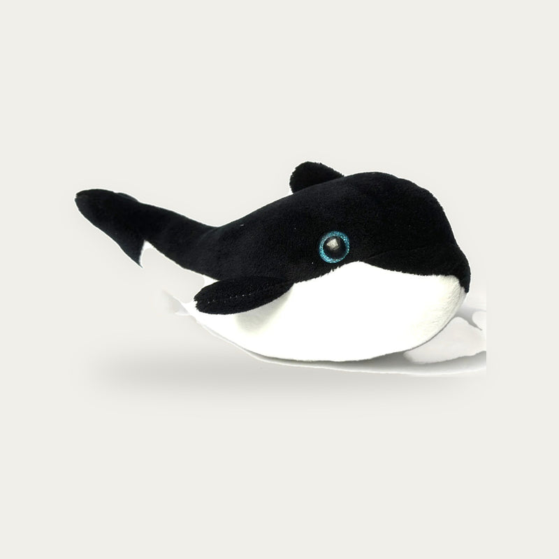Black/white whale 22 cm