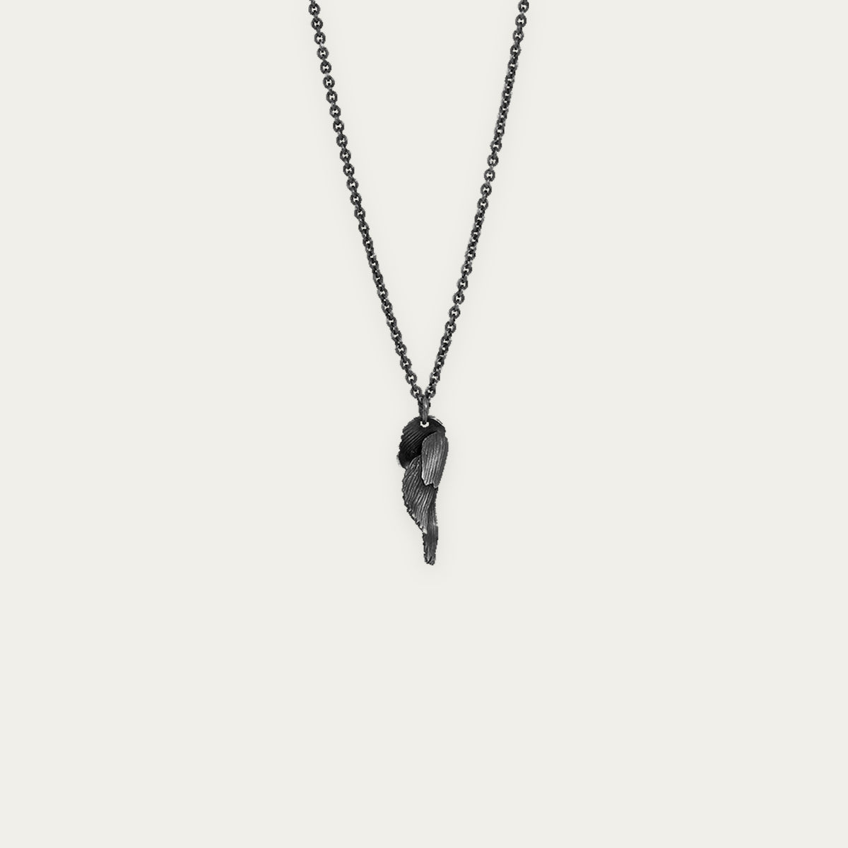 Aurum Swan Necklace Silver Oxidized (Swan 206 OX)