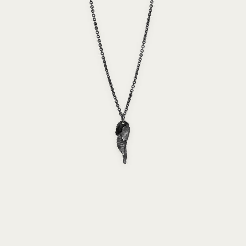 Aurum Swan Necklace Silver Oxidized (Swan 206 OX)