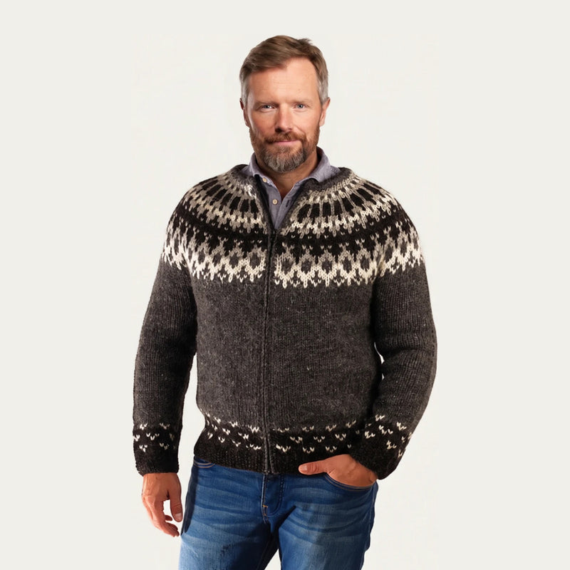 Skipper Wool Cardigan Grey