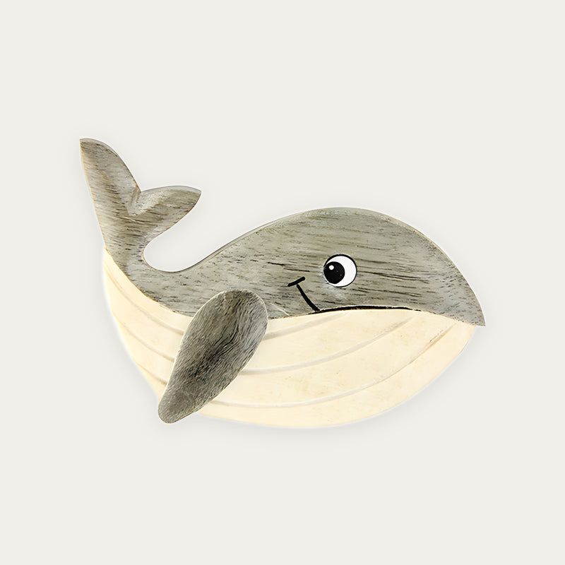 Magnet Whale wood