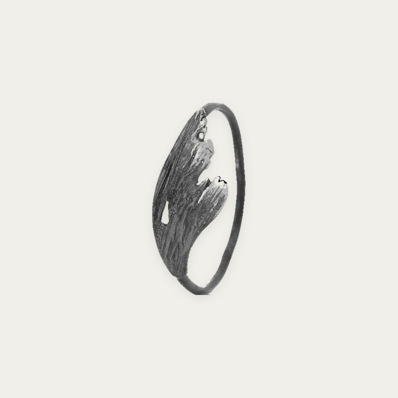 LAX RING oxidized silver