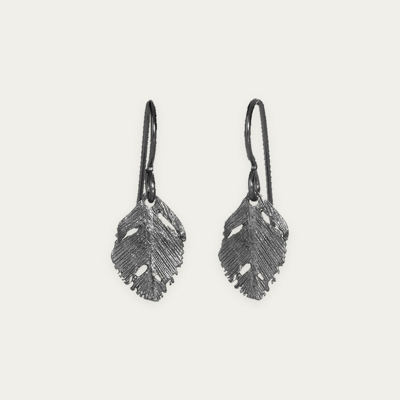 RAVEN EARRINGS oxidized silver