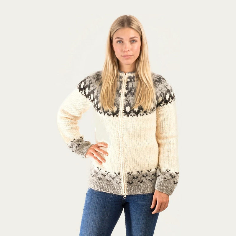 Skipper Wool Cardigan White
