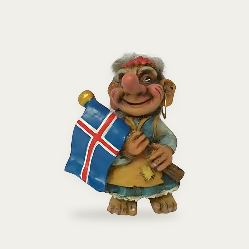 Trolla w. flag 6 cm