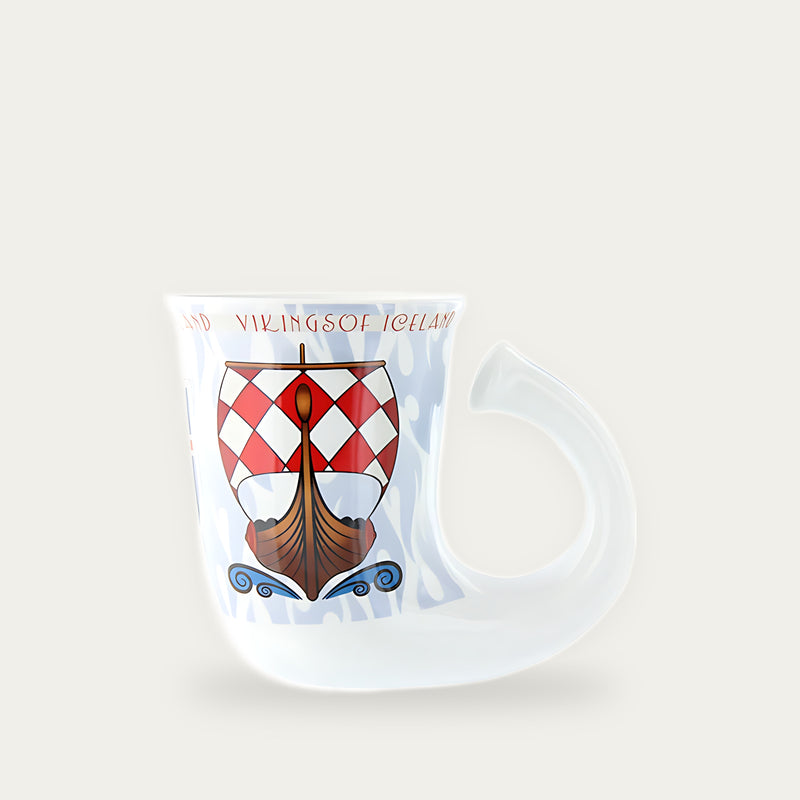 Mugg Horn Vikings Flames ICELAND