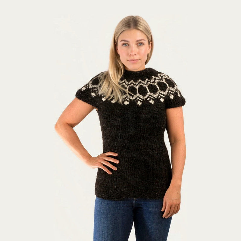 Wool Vest Black