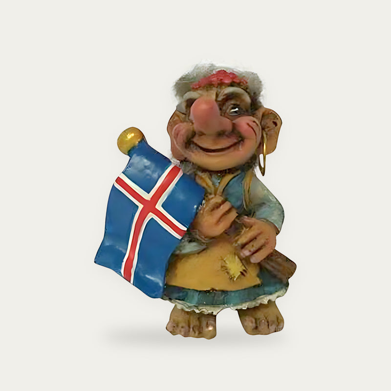 Trolla w. flag 9 cm