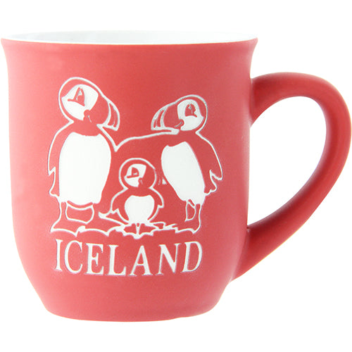 Mug Jazz Puffin family Red
