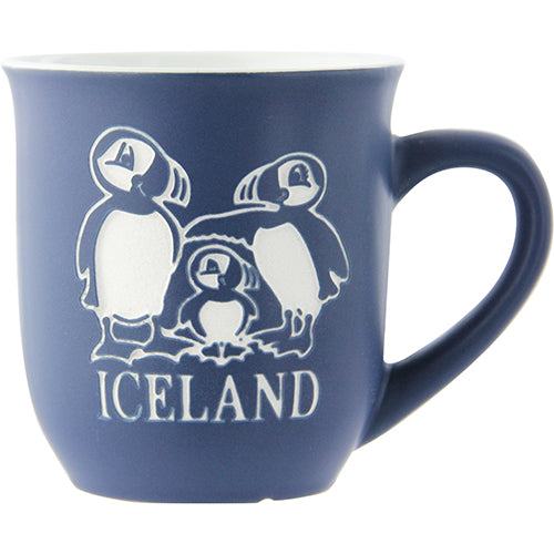 Mug Jazz Puffin family Blue