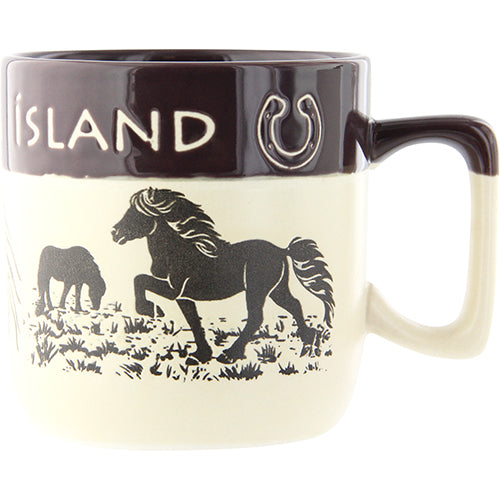 Mug Two tone Iceland Horse
