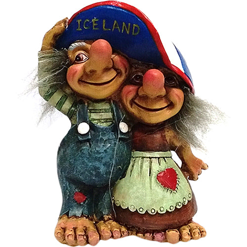 Troll with cap Iceland 9 cm