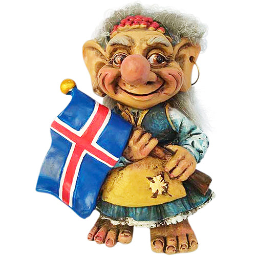 Trolla w. flag 9 cm