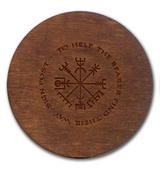 Coaster With Runes Of Vegvísir