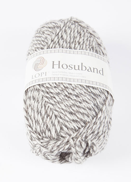 Icelandic sweaters and products - Hosuband - Grey/White 0224 Hosuband Wool Yarn - NordicStore