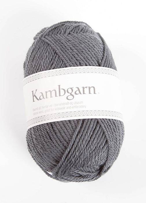 Icelandic sweaters and products - Kambgarn - 1200 Steel Grey Kambgarn Wool Yarn - NordicStore