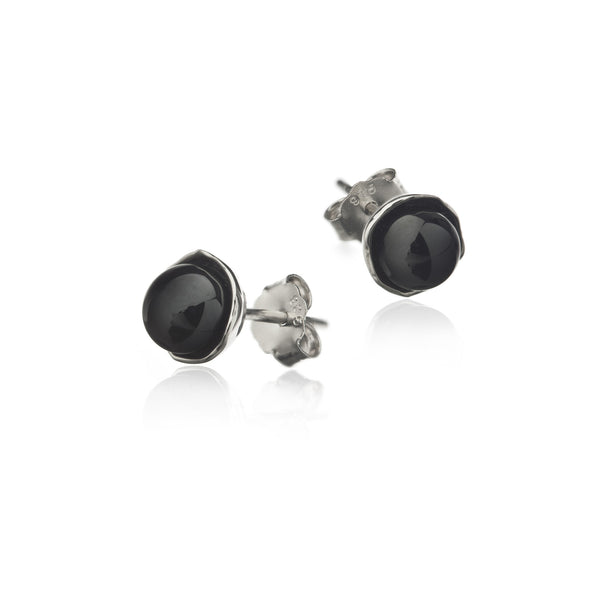 Icelandic sweaters and products - Black lava pearl earrings - Silver pins Jewelry - NordicStore