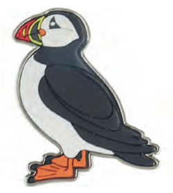 Magnet Soft PVC Puffin Zinc alloy