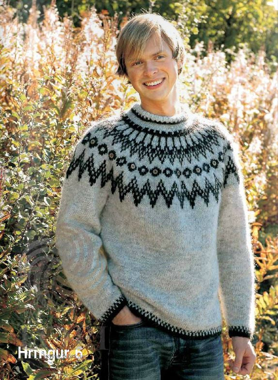Icelandic sweaters and products - Hringur (Ring) Mens Wool Sweater Tailor Made - NordicStore
